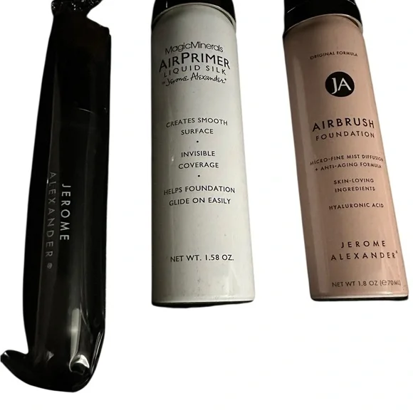 Jerome Alexander Airbrush Foundation Set Complete 5pc Spray Makeup Set (Medium) - Picture 3 of 7
